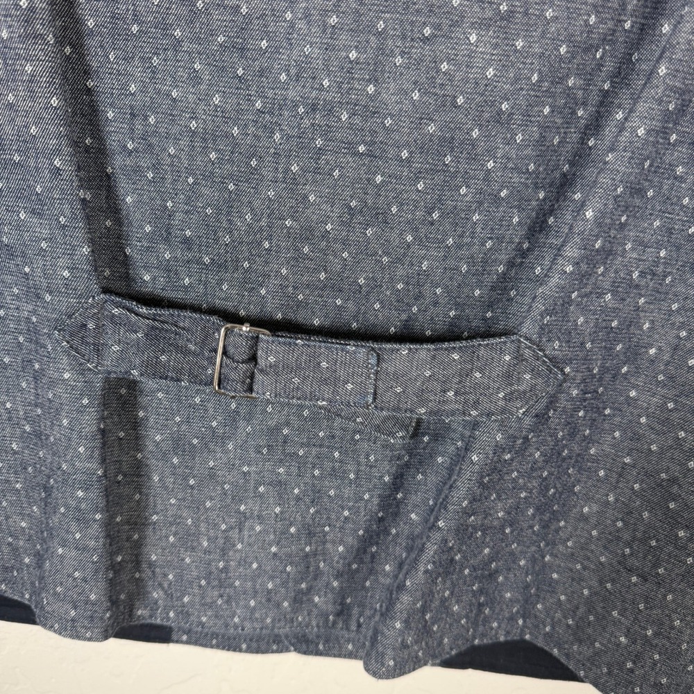 Frontier Classics Vest Mens 2XL Blue Denim Chambray Western Cowboy Steampunk - Picture 5 of 9